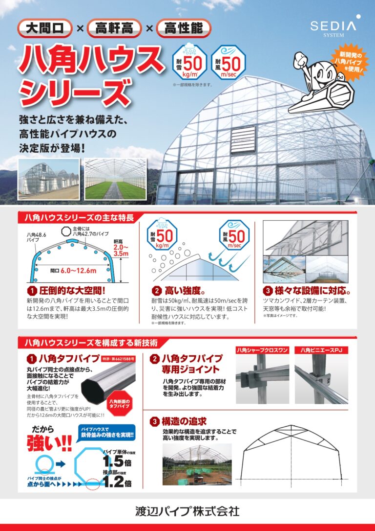 農業用ハウス 八角ハウス｜茨城・栃木 スマート農業ナビ