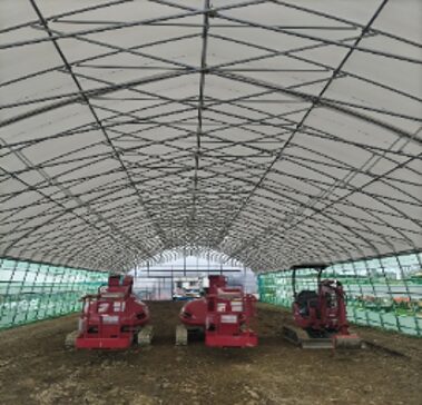 栃木県 某農機販売店　八角ワイドハウスの導入｜茨城・栃木 スマート農業ナビ